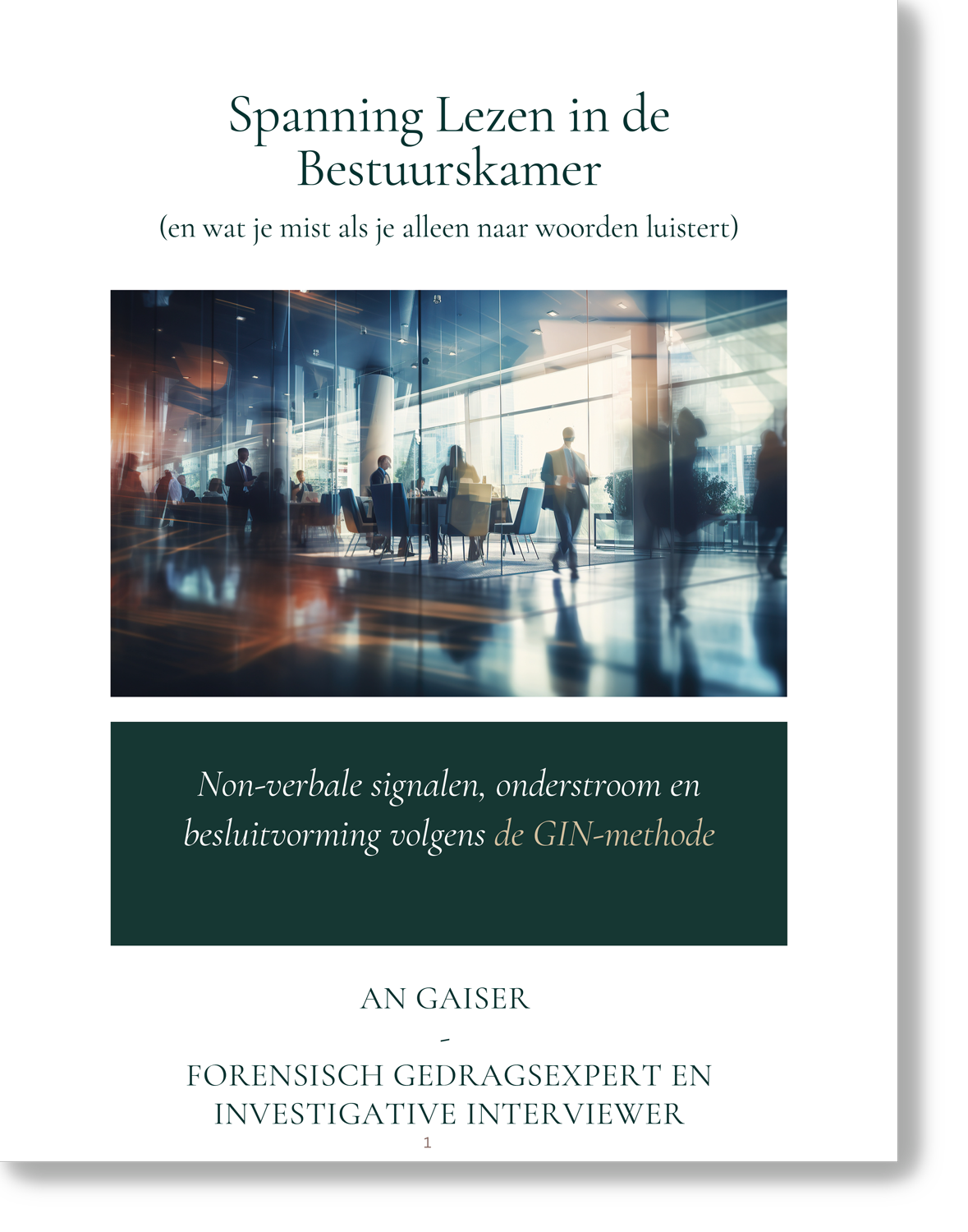 Spanning lezen in de bestuurskamer